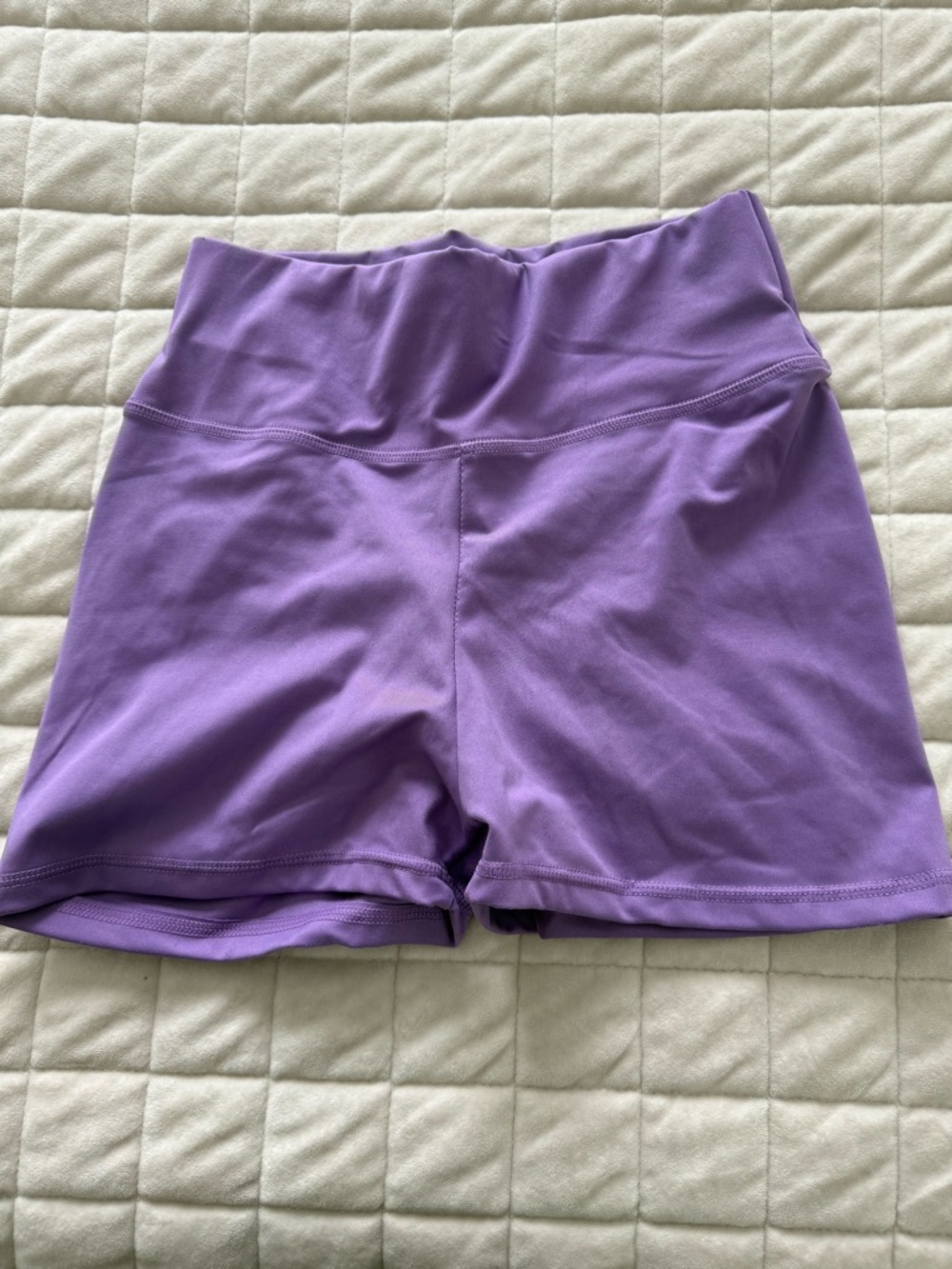 High-Waist Lilac Active Shorts